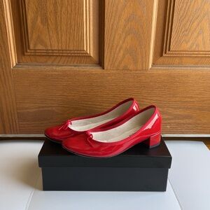 REPETTO Paris Red / Flamme Camille Heels / Ballet Flats